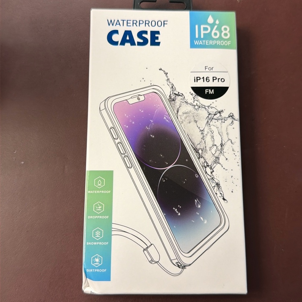 New iPhone 16 Pro Clear Waterproof Cell Phone Case